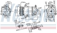 1X Nissens 890056 Kompressor Klimaanlage FüR Fiat Alfa Romeo