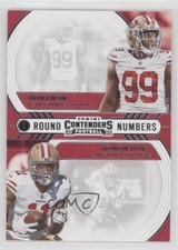 2020 Panini Contenders Round Numbers Javon Kinlaw Brandon Aiyuk #RN-KA 2g6