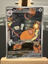 Team Rocket's Raticate 202/182 Illustration Rare Destined Rivals Pokemon Holo NM
