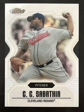 2007 Topps Finest Refractor, CC Sabathia, Card #127, Cleveland Indians