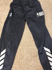 NBA SweatPants Black NBA Logo Boys Size Small 8 Basketball