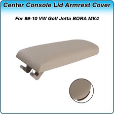 Fits Vw Jetta Golf Mk4 Beetle Pu Leather Console Armrest Center Cover Lid Beige