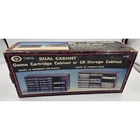 Curtis S-98 Dual Cabinet Vintage Nintendo NES Cartridge & CD Storage Woodgrain