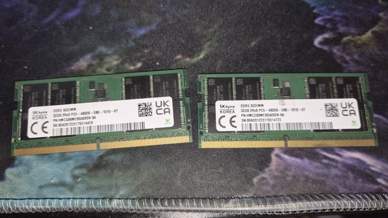 64GB (2x32GB) DDR5-4800MHz