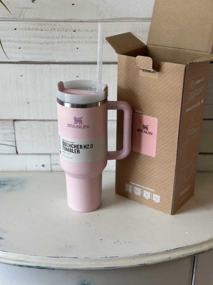 Stanley 40oz Flowstate Tumbler in Pink - Insulated Stainless Steel Cup