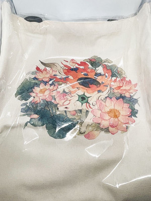 Okami 20th Anniversary Tote Bag Amaterasu Lotus Japan New