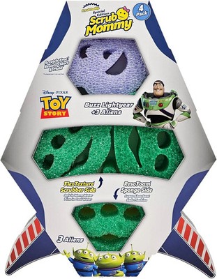 Scrub Daddy Scrub Mommy - 4PK Toy Story Rocket Sponge Non Scratch