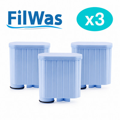3x FilWas Wasserfilter passend für Gaggia Velasca Prestige