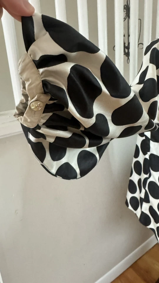 Nuvula Tunic Blouse White And Black Size S - Imagem 3 de 4