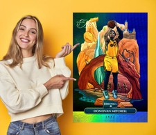 Donovan Mitchell Utah Jazz Basketball Downtown Picture Wall Poster or Canvas