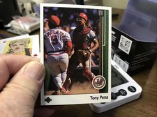 1989 Upper Deck St. Louis Cardinals Baseball Card #330 Tony Pena