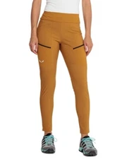 $135 Salewa Women’s Puez Warm Cargo Lightweight Outdoor Pants-Golden-Medium-New