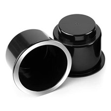 Cup Holder Insert 2pcs For Rv Boat Car Couch Golf Cart Elegant Chrome Large Pl