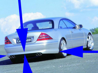 MERCEDES BENZ W215 CL CLASS AUTHENTIC CARLSSON REAR LIP RARE MADE IN GERMANY