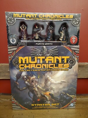 Mutant Chronicles RPG Starter Set With Fury's Wrath Collectible Set New In Box!