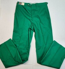 Vintage NWT 1970 1980 Lee Polyester Cotton Green Pants Made In USA New NOS 34x34