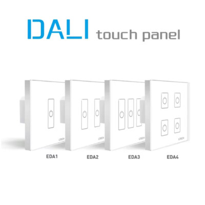 LTECH Dali Led Dimmer Master Controller 1 2 3 4 Zones Touch Panel EDA1 EDA2 EDA3