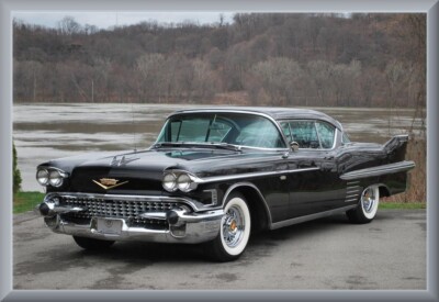 1958 Cadillac Coupe DeVille Black, Toolbox - Refrigerator Magnet, 42 MIL