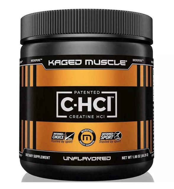 KAGED MUSCLE Creatine HCl Powder Pre Workout Supplement Unflavored, 75