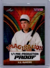 DB Sweeney 2024 Leaf Vivid Baseball 1/1 Pre Production Proof