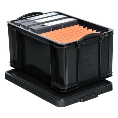 Really Useful Aufbewahrungsbox 48l 600 x 400 x 315mm schwarz