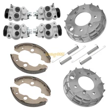 Front L/R Brake Cylinder & Shoe & Drum Hub For Honda FourTrax TRX300FW 1988-2000