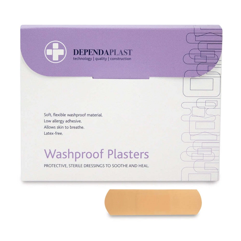 RELIANCE Dependaplast Washproof Plasters - 7cm x 2cm x 100