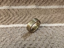 Massachusetts Handcrafted Washington Quarters coin ring, size 7 2000