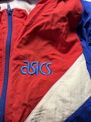 ヴィンテージ 激レア 80s～90s asics BEZA セットアップ ASICS Vintage 80s 90s Two Piece Tracksuit Warm Up Blue Red NBA