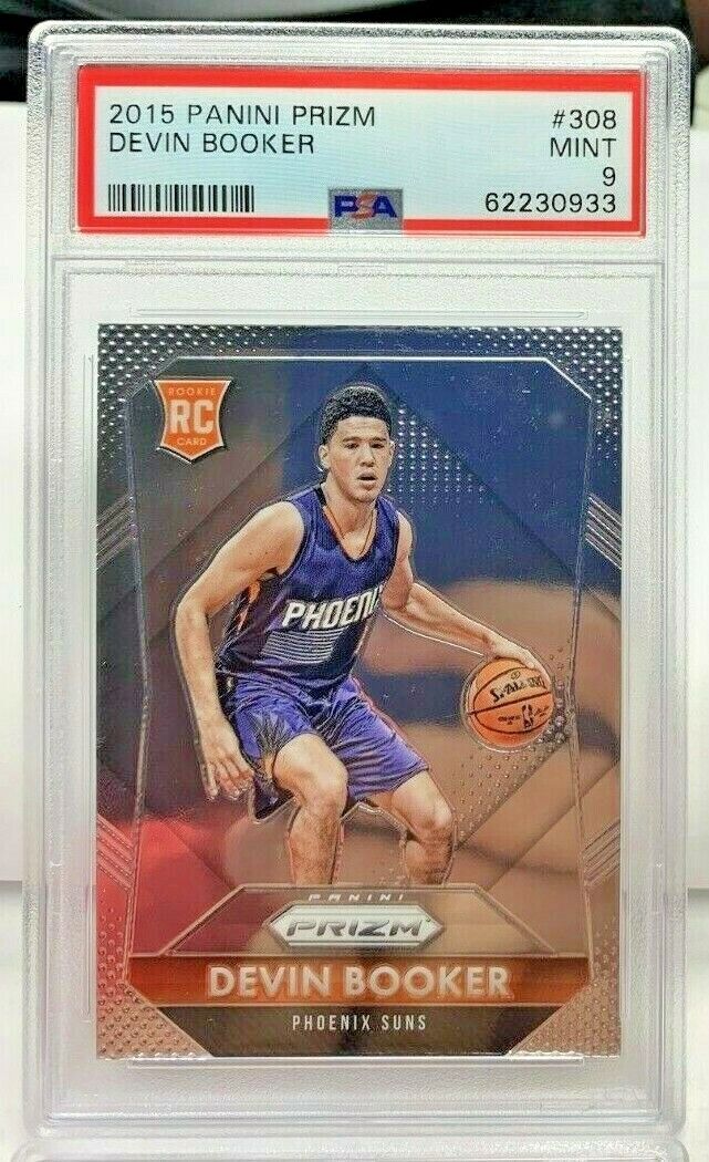 Devin Booker 2015-16 Panini Prizm RC Rookie Card #308 - PSA Devin Booker 2015-16 Panini Prizm RC Rookie Card #308 - PSA
