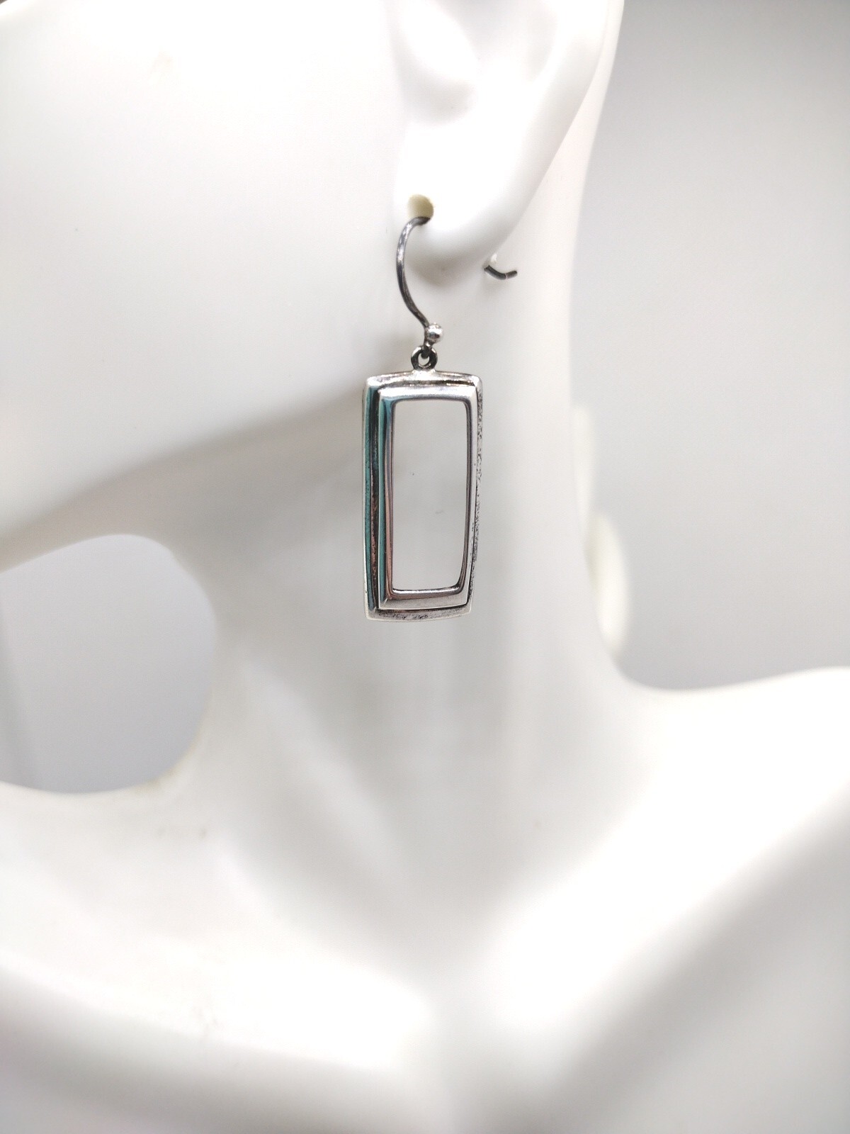 Sterling Silver 925 Forever Rectangular Dangle Dr… - image 2