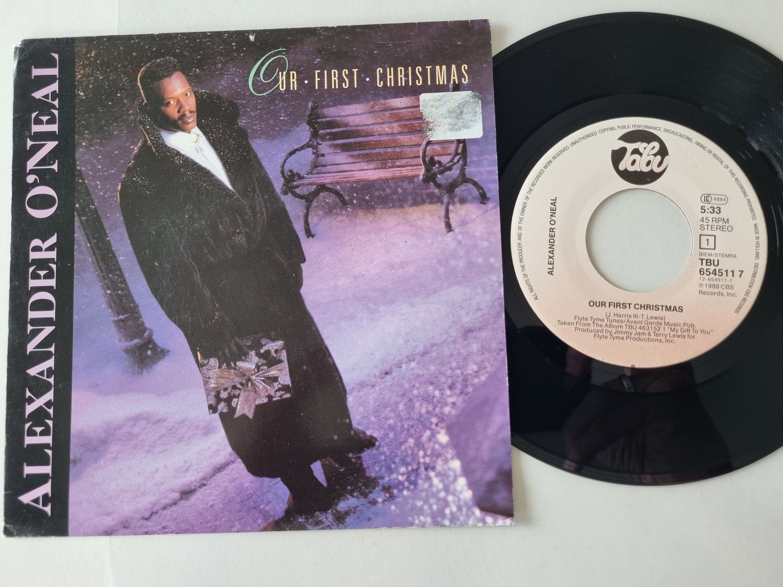 Alexander O'Neal - Our first Christmas 7'' Vinyl Holland