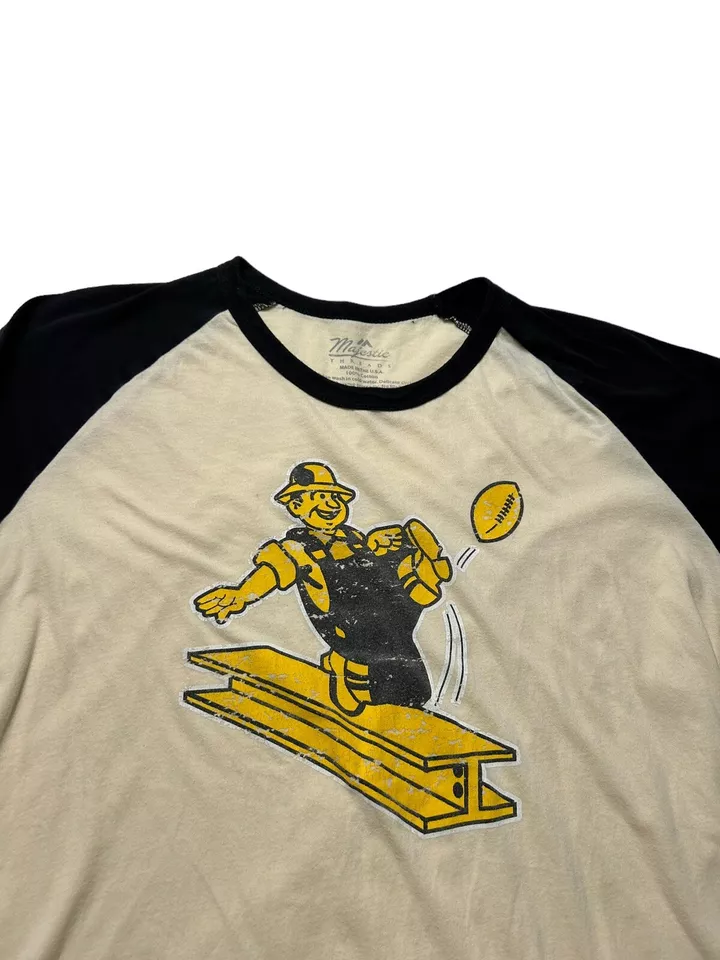 NFL Pittsburgh Steelers Majestic Threads Gridiron Classics T-Shirt Adult Large L - Image 2 of 4