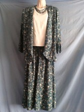 VTG 1960's Toby 3 piece skirt set Green  size 12/14