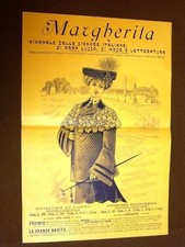 Pubblicità d'Epoca per Collezionisti Margherita Giornale di lusso per Signore