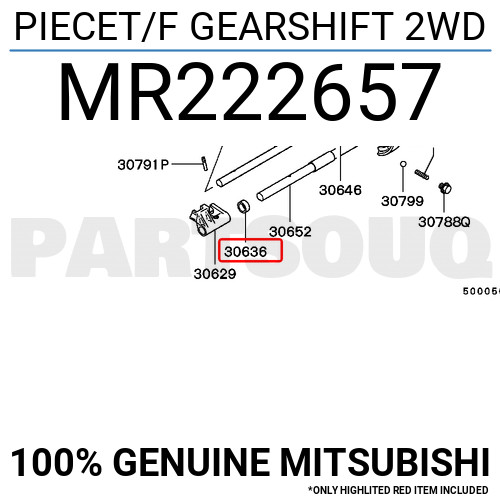 MR222657 Genuine Mitsubishi PIECET/F GEARSHIFT 2WD OEM | eBay
