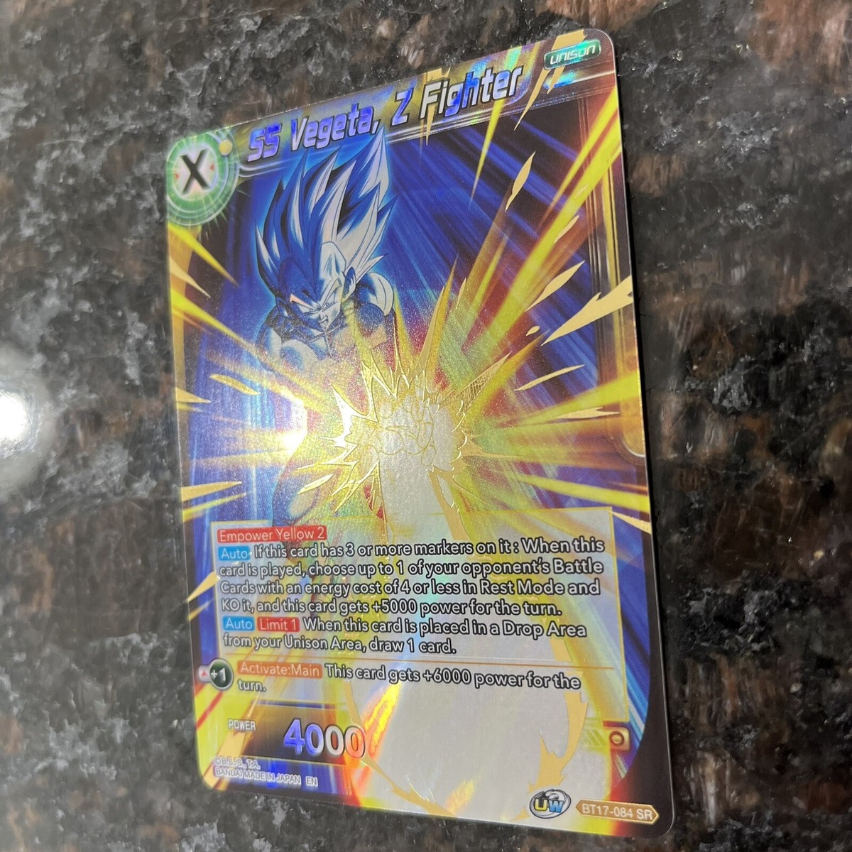 SS Vegeta Z Fighter BT17-084 SR Foil Dragon Ball Super Card Game