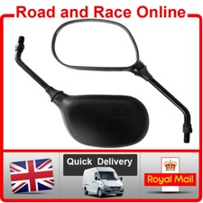 Honda CBF & CBF125 Mirrors Pair Black 10mm Screw Type Thread 2009-2010-2011-2012