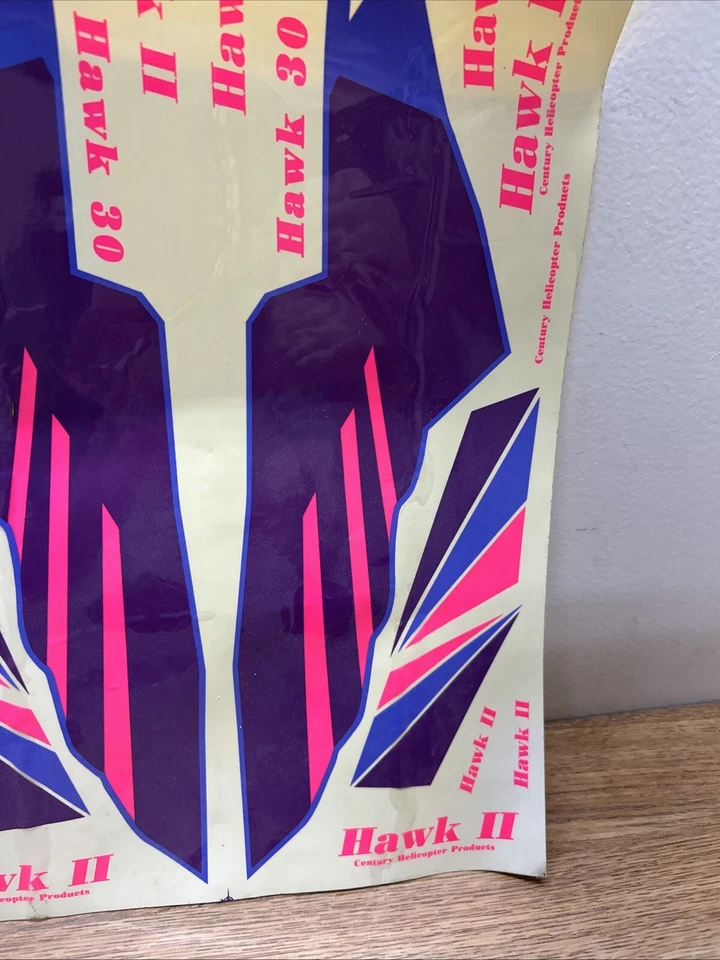 Vintage Hawk II Hawk 30 Helicopter DECALS - Image 4 of 4