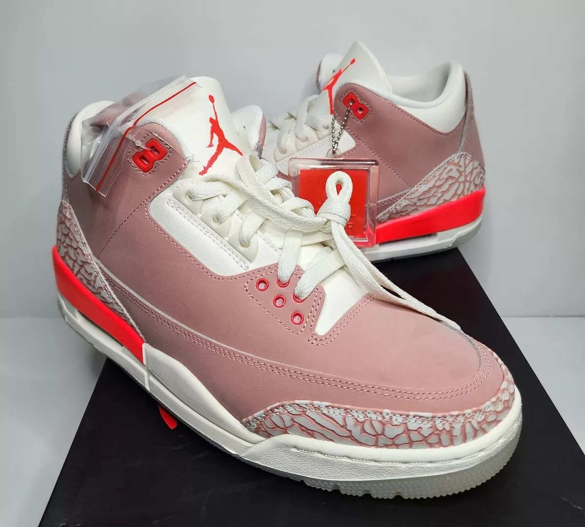  Jordan Womens Air Jordan 3 WMNS CK9246 600 Rust Pink - Size 5W