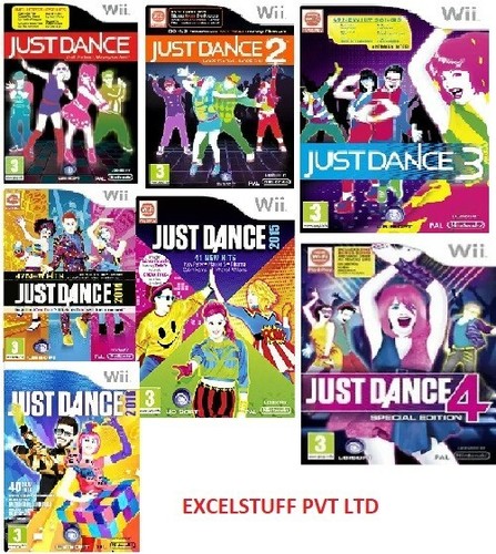 5 Video Juegos Just Dance Nintendo Wii ( De Uso