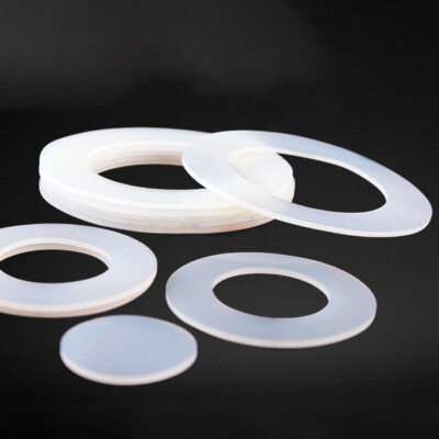 10-Pack 34mm Silicone O-Ring Gaskets – Food-Grade, BPA-Free, Heat & Oil Resistant Flat Washers For Water Heaters (White)