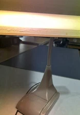 Flex Arm Drafting Desk Lamp Uses 18" Fluorescent Bulbs (Not Inc.) Brown Works