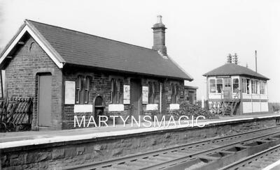 R-British Railway Digital Image MR Garsdale up Bahnsteig + Stellwerk 1964