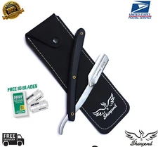 Professional Straight Cut Throat Shaving Razor Barber Salon Blades Safety Razors