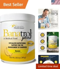 Banatrol Natural Anti-Diarrheal with Prebiotics, Fast IBS Relief & Banana Flavor