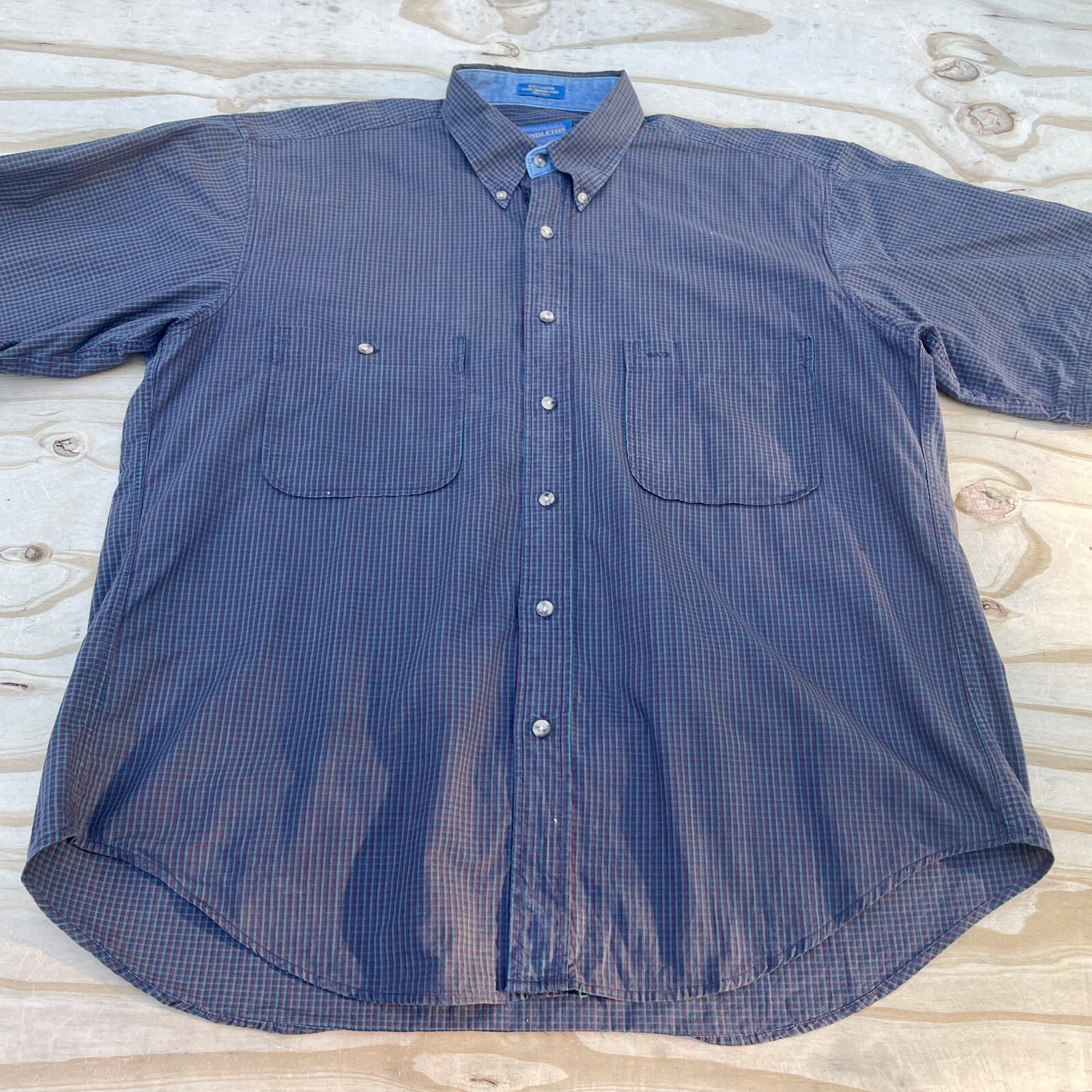 Pendleton Button Down Short Sleeve Men's Pockets … - image 2