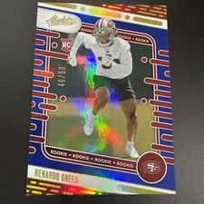 2024 Panini Absolute Blue Spectrum /50 Renardo Green #159 49ers RC