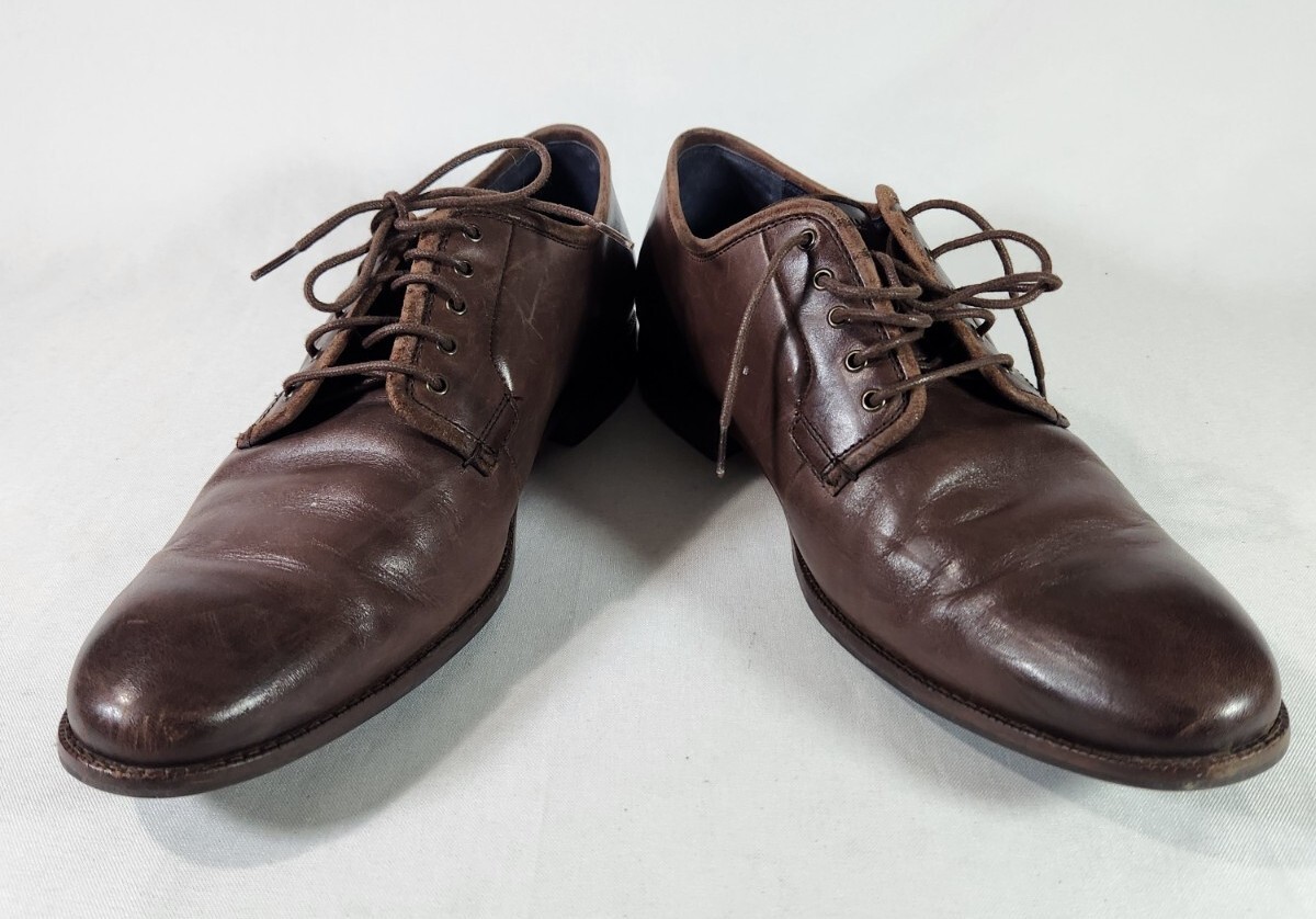 SAOLA Scarpe Oxford da uomo Cole Haan Wagner Grand Postman taglia 11 5 M C29030 castagno