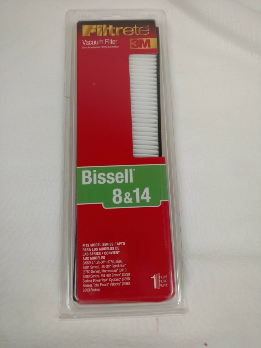 3M Filtrete Vacuum Filter Bissell and 14 NEW lift-off powertrak
